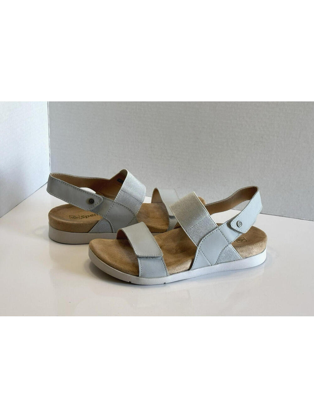 Spenco Sanabel Sandals Womens 8 Gray Orthotic Adjustable Strap Comfort Slingback